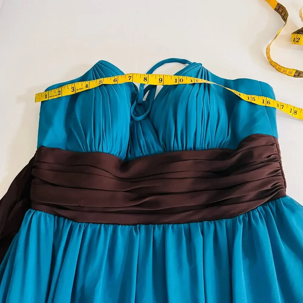 Alexia Designs Spagetti Strap Maxi Dress Size 14 NWT - Picture 3 of 6